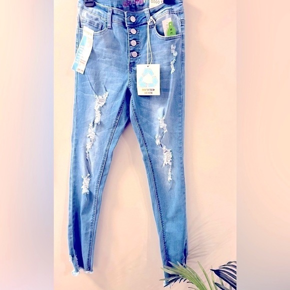 New Gogo Jeans pants for girls Destructed Cinched - Picture 2 of 9